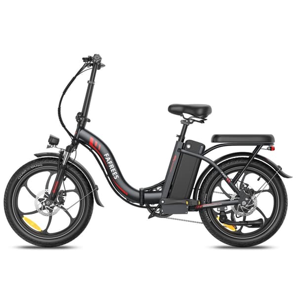 Fafrees F20+ Hopfällbar Elcykel 20AH Batteri, 90km Räckvidd, 250W Motor, 20*3.0 Tums Fat Tire, SHIMANO 7-Växel - Svart