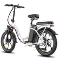 Miniatyrbild 3 av 11: Fafrees F20+ Hopfällbar Elcykel 250W Motor, 20AH Batteri, 90km Räckvidd, 20*3.0 Tums Fat Tire, SHIMANO 7-Växel - Vit