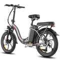 Miniatyrbild 3 av 11: Fafrees F20+ Hopfällbar Elcykel 20AH Batteri, 250W Motor, 90km Räckvidd, 20*3.0 Tums Fat Tire, SHIMANO 7-Växel - Grå