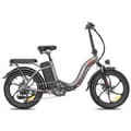 Miniatyrbild 2 av 11: Fafrees F20+ Hopfällbar Elcykel 20AH Batteri, 250W Motor, 90km Räckvidd, 20*3.0 Tums Fat Tire, SHIMANO 7-Växel - Grå