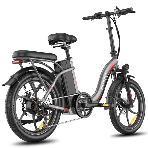 Fafrees F20+ Hopfällbar Elcykel 20AH Batteri, 250W Motor, 90km Räckvidd, 20*3.0 Tums Fat Tire, SHIMANO 7-Växel - Grå
