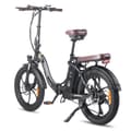 Miniatyrbild 3 av 11: Fafrees F20 Pro hopfällbar elcykel 18AH batteri, 250W motor, 150km räckvidd, 20*3.0 tums fatdäck, SHIMANO 7-växlad -Svart
