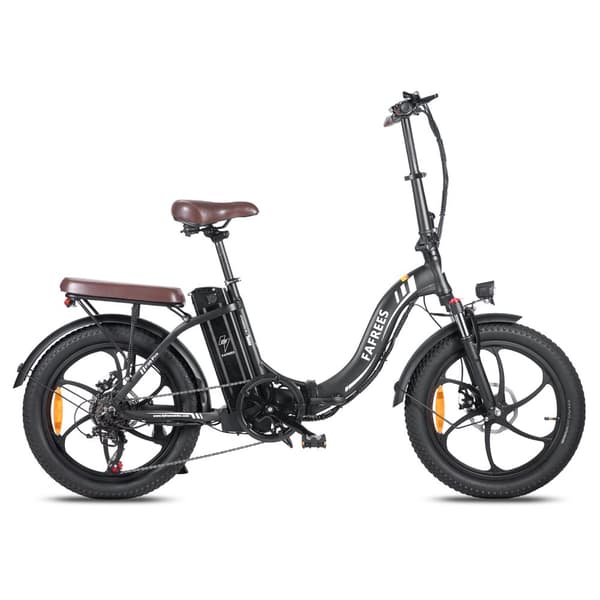 Fafrees F20 Pro hopfällbar elcykel 18AH batteri, 250W motor, 150km räckvidd, 20*3.0 tums fatdäck, SHIMANO 7-växlad -Svart