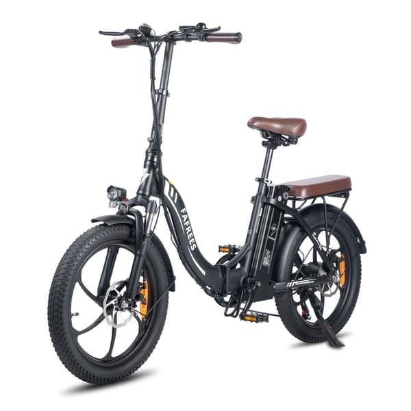 Fafrees F20 Pro hopfällbar elcykel 18AH batteri, 250W motor, 150km räckvidd, 20*3.0 tums fatdäck, SHIMANO 7-växlad -Svart
