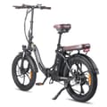 Miniatyrbild 3 av 11: Fafrees F20 Pro hopfällbar elcykel 18AH batteri, 150km räckvidd, 250W motor, 20*3.0 tums fatdäck, SHIMANO 7-växlad -Svart