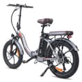 Miniatyrbild 3 av 11: Fafrees F20 Pro hopfällbar elcykel 250W motor, 18AH batteri, 150km räckvidd, 20*3.0 tums fatdäck, SHIMANO 7-växlad -Grå pistol