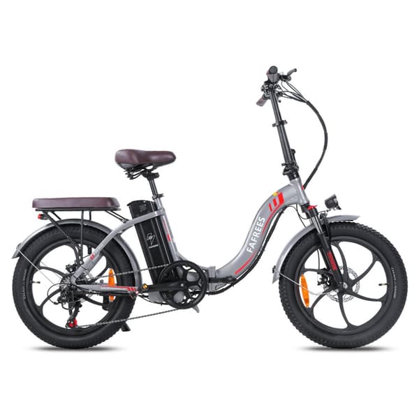 Fafrees F20 Pro hopfällbar elcykel 250W motor, 18AH batteri, 150km räckvidd, 20*3.0 tums fatdäck, SHIMANO 7-växlad -Grå pistol