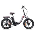 Miniatyrbild 2 av 11: Fafrees F20 Pro hopfällbar elcykel 250W motor, 18AH batteri, 150km räckvidd, 20*3.0 tums fatdäck, SHIMANO 7-växlad -Grå pistol
