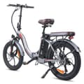 Miniatyrbild 3 av 11: Fafrees F20 Pro hopfällbar elcykel 18AH batteri, 150km räckvidd, 250W motor, 20*3.0 tums fatdäck, SHIMANO 7-växlad -Grå pistol