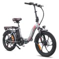 Miniatyrbild 2 av 11: Fafrees F20 Pro hopfällbar elcykel 18AH batteri, 150km räckvidd, 250W motor, 20*3.0 tums fatdäck, SHIMANO 7-växlad -Grå pistol