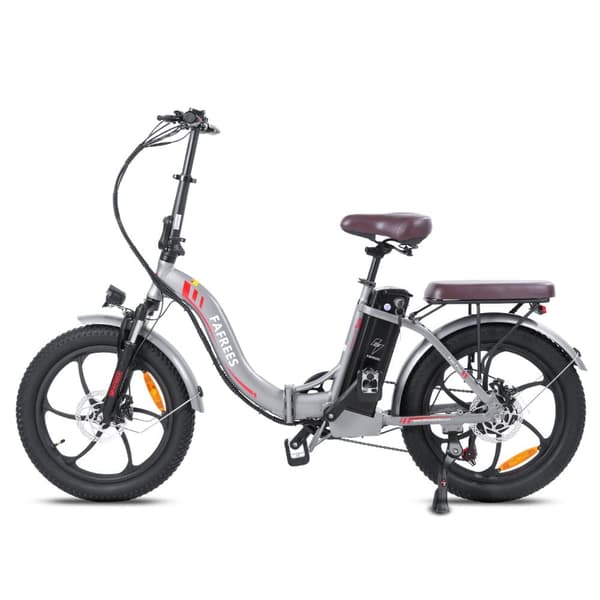 Fafrees F20 Pro hopfällbar elcykel 18AH batteri, 150km räckvidd, 250W motor, 20*3.0 tums fatdäck, SHIMANO 7-växlad -Grå pistol