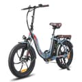 Miniatyrbild 1 av 11: Fafrees F20 Pro hopfällbar elcykel 250W motor, 18AH batteri, 150km räckvidd, 20*3.0 tums fatdäck, SHIMANO 7-växlad -Misty Green