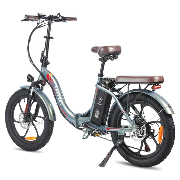 Fafrees F20 Pro hopfällbar elcykel 18AH batteri, 250W motor, 150km räckvidd, 20*3.0 tums fatdäck, SHIMANO 7-växlad -Misty Green