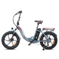Miniatyrbild 2 av 11: Fafrees F20 Pro hopfällbar elcykel 18AH batteri, 250W motor, 150km räckvidd, 20*3.0 tums fatdäck, SHIMANO 7-växlad -Misty Green