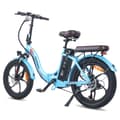 Miniatyrbild 3 av 11: Fafrees F20 Pro hopfällbar elcykel 250W motor, 18AH batteri, 150km räckvidd, 20*3.0 tums fatdäck, SHIMANO 7-växlad - Lake Blue
