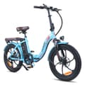 Miniatyrbild 1 av 11: Fafrees F20 Pro hopfällbar elcykel 250W motor, 18AH batteri, 150km räckvidd, 20*3.0 tums fatdäck, SHIMANO 7-växlad - Lake Blue