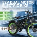 Pikkukuva 5 / 7: Sähköpyörä ORLMS V3, Daul-moottori 52V 2000W, akku 52V 25AH