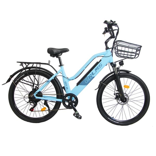 Kaupunkisähköpyörä Orlms City26 500 W moottori, 48 V 15 Ah akku, naisille