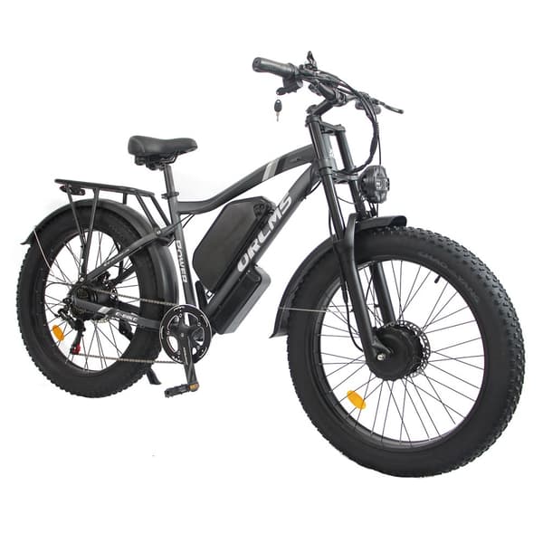 Sähkömaastopyörä Orlms MX500, 2 x 1000 W moottori, 52 V 25 Ah akku, 26", täysjousitus