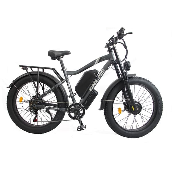 Sähkömaastopyörä Orlms MX500, 2 x 1000 W moottori, 52 V 25 Ah akku, 26", täysjousitus