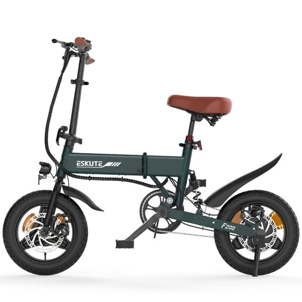 ESKUTE F200 14" Mini Hopfällbar Elcykel 250W Motor 36V 7.8Ah Batteri