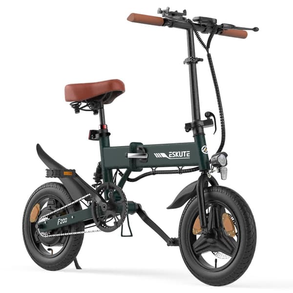 ESKUTE F200 14" Mini Hopfällbar Elcykel 250W Motor 36V 7.8Ah Batteri