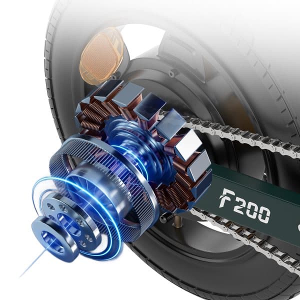 ESKUTE F200 14" Mini Hopfällbar Elcykel 250W Motor 36V 7.8Ah Batteri