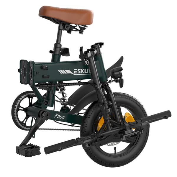 ESKUTE F200 14" Mini Hopfällbar Elcykel 250W Motor 36V 7.8Ah Batteri