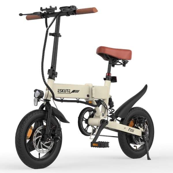 ESKUTE F200 14" Mini Hopfällbar Elcykel 250W Motor 36V 7.8Ah Batteri