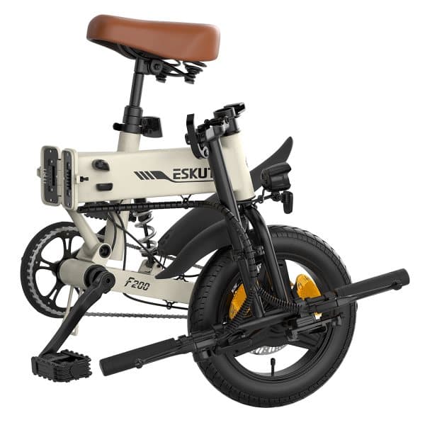 ESKUTE F200 14" Mini Hopfällbar Elcykel 250W Motor 36V 7.8Ah Batteri