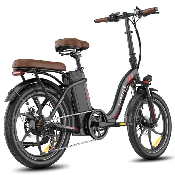 Fafrees F20+ Pro hopfällbar elcykel 22,5AH batteri, 250W motor, 100 km räckvidd, 20*3,0 tums fatdäck, SHIMANO 7-växlad -svart
