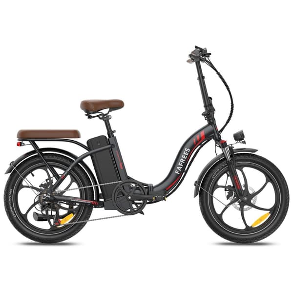 Fafrees F20+ Pro hopfällbar elcykel 22,5AH batteri, 250W motor, 100 km räckvidd, 20*3,0 tums fatdäck, SHIMANO 7-växlad -svart