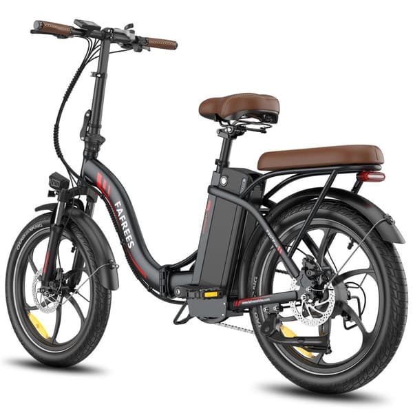 Fafrees F20+ Pro hopfällbar elcykel 22,5AH batteri, 100 km räckvidd, 250W motor, 20*3,0 tums fatdäck, SHIMANO 7-växlad -svart