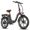 Miniatyrbild 2 av 11: Fafrees F20+ Pro hopfällbar elcykel 22,5AH batteri, 100 km räckvidd, 250W motor, 20*3,0 tums fatdäck, SHIMANO 7-växlad -svart