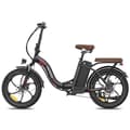 Miniatyrbild 1 av 11: Fafrees F20+ Pro hopfällbar elcykel 22,5AH batteri, 100 km räckvidd, 250W motor, 20*3,0 tums fatdäck, SHIMANO 7-växlad -svart