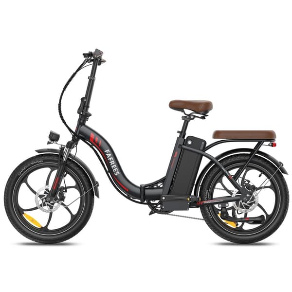 Fafrees F20+ Pro hopfällbar elcykel 22,5AH batteri, 100 km räckvidd, 250W motor, 20*3,0 tums fatdäck, SHIMANO 7-växlad -svart