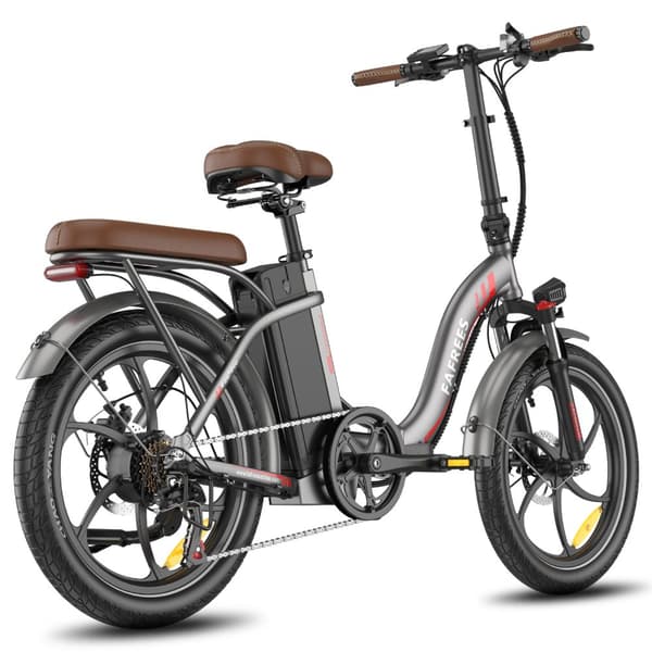 Fafrees F20+ Pro hopfällbar elcykel 250W motor, 22,5AH batteri, 100 km räckvidd, 20*3,0 tums fatdäck, SHIMANO 7-växlad -grå