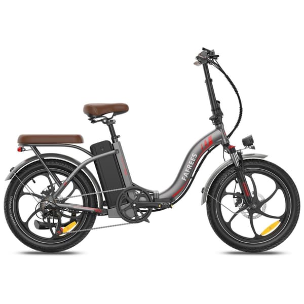Fafrees F20+ Pro hopfällbar elcykel 250W motor, 22,5AH batteri, 100 km räckvidd, 20*3,0 tums fatdäck, SHIMANO 7-växlad -grå