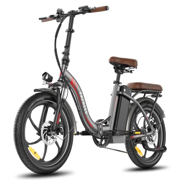 Fafrees F20+ Pro hopfällbar elcykel 250W motor, 22,5AH batteri, 100 km räckvidd, 20*3,0 tums fatdäck, SHIMANO 7-växlad -grå