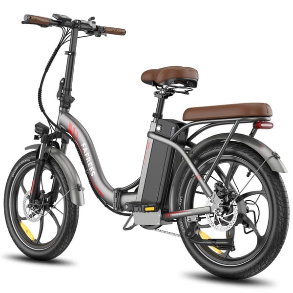 Fafrees F20+ Pro hopfällbar elcykel 22,5AH batteri, 100 km räckvidd, 250W motor, 20*3,0 tums fatdäck, SHIMANO 7-växlad -grå