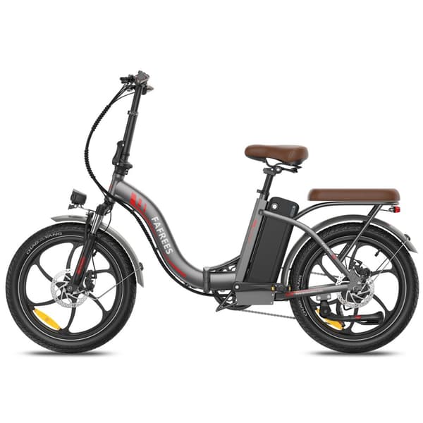 Fafrees F20+ Pro hopfällbar elcykel 22,5AH batteri, 100 km räckvidd, 250W motor, 20*3,0 tums fatdäck, SHIMANO 7-växlad -grå