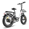 Miniatyrbild 3 av 11: Fafrees F20 Max hopfällbar elcykel 500W motor, 22,5AH batteri, 160 km räckvidd, 20*4,0 tums fatdäck, SHIMANO 7-växlad -vit