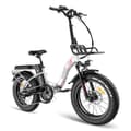 Miniatyrbild 2 av 11: Fafrees F20 Max hopfällbar elcykel 500W motor, 22,5AH batteri, 160 km räckvidd, 20*4,0 tums fatdäck, SHIMANO 7-växlad -vit