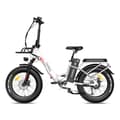 Miniatyrbild 1 av 11: Fafrees F20 Max hopfällbar elcykel 500W motor, 22,5AH batteri, 160 km räckvidd, 20*4,0 tums fatdäck, SHIMANO 7-växlad -vit