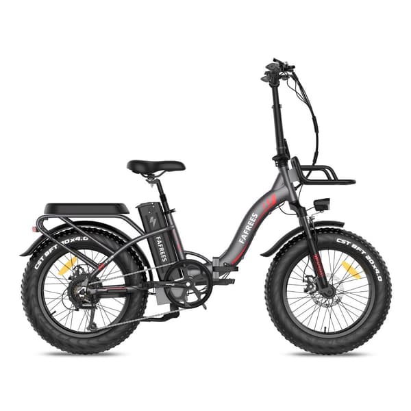 Fafrees F20 Max hopfällbar elcykel 22,5AH batteri, 160 km räckvidd, 500W motor, 20*4,0 tums fatdäck, SHIMANO 7-växlad -grå
