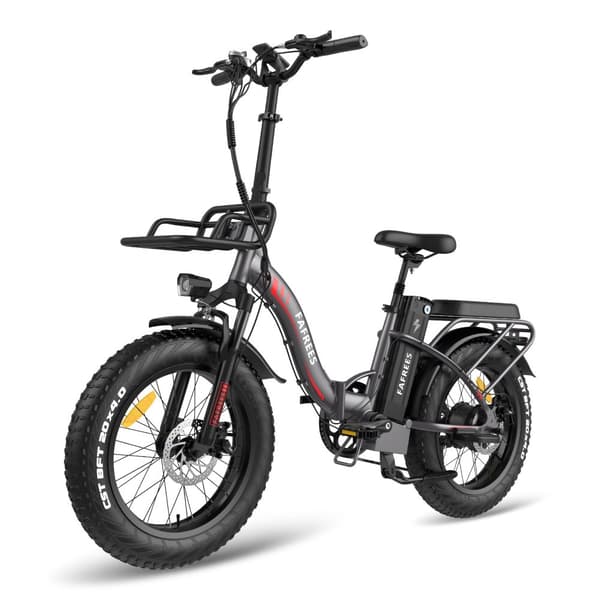 Fafrees F20 Max hopfällbar elcykel 22,5AH batteri, 160 km räckvidd, 500W motor, 20*4,0 tums fatdäck, SHIMANO 7-växlad -grå