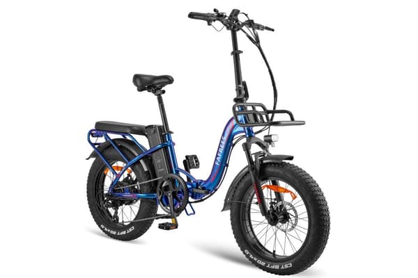 Fafrees F20 Max hopfällbar elcykel 500W motor, 22,5AH batteri,  160 km räckvidd,20*4,0 tums fatdäck, SHIMANO 7-växlad -Aurora Blue