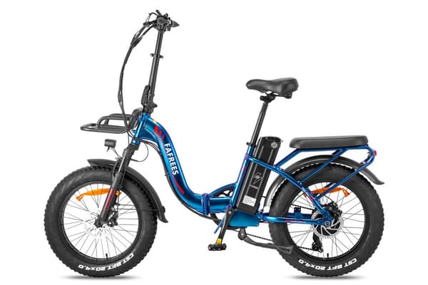 Fafrees F20 Max hopfällbar elcykel 500W motor, 22,5AH batteri,  160 km räckvidd,20*4,0 tums fatdäck, SHIMANO 7-växlad -Aurora Blue