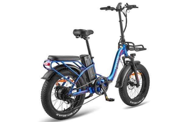 Fafrees F20 Max hopfällbar elcykel 22,5AH batteri,  160 km räckvidd, 500W motor, 20*4,0 tums fatdäck, SHIMANO 7-växlad -Aurora Blue