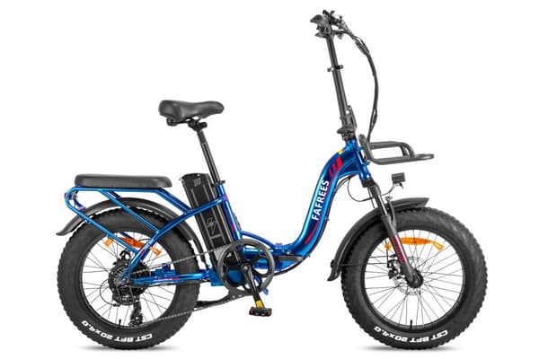 Fafrees F20 Max hopfällbar elcykel 22,5AH batteri,  160 km räckvidd, 500W motor, 20*4,0 tums fatdäck, SHIMANO 7-växlad -Aurora Blue